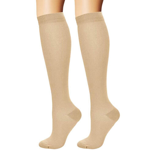 Women's Compression Socks Over-the-Knee Cotton Lace