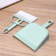 Mini Dustpan and Brush Set Soft Bristles 1 Pack Green