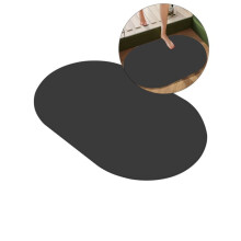 Yoloke badmat met diatomeeënaarde, antislip, zwart