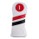 Golfskydd för driverhuvud PU-material Vitt 5-pack 6
