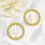Fivelas de cortina para cadeiras com strass acrílico redondo de 5 cm (2 polegadas) 5