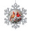 Red Cardinal Snowflake Ornament Christmas Tree Decor 1 Pack 1