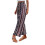 Calça feminina retrô de pernas largas com cintura alta e elástico. 7