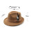 Chapéu Fedora de feltro estilo vintage com pena e laço. 3