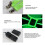 LED Light-Up Suspenders with Bow Tie Green 4