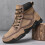 Men's Casual High-Top Leather Boots Warm Short Style 8