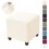2 Pack Ottoman Cover Square Jacquard Stretch Ottoman Slipcovers Folding Storage Covers Square Footstool Protector 1
