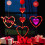 Luci decorative a LED a forma di cuore con timer per interni. 1
