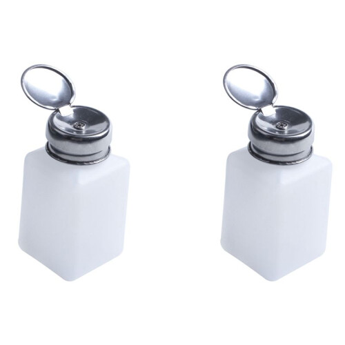 2X 200ML Capacity Liquid Oil Alcohol Dispenser Clear Bottle Container