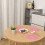 Pink floral cotton crochet doily set 1 pc 7
