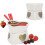 Heart-shaped mini fondue pot 320 ml white 1 pc 1