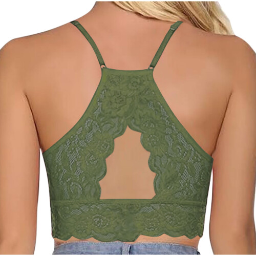Sutiã feminino de renda sem costas, sem aro e com bojo (1 unidade) 1