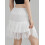 Dame blonde mini nederdel med elastisk talje S/M/L 4