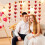 Valentine's Day Heart Ceiling Decor Hanging Garland 6