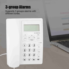 Landline Phone with Hands-Free Calling and Caller ID Black