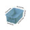 Plastic Storage Bin White Blue Pink Square Holes 1 Pack 3