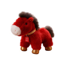Horse plush toy brown 9.8 inch 1 piece