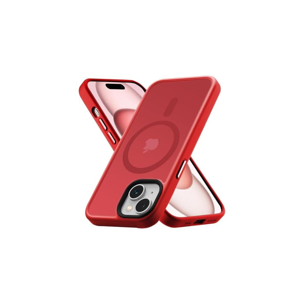 Iphone 15 Case Magsafe Drop-Resistant Matte Red 962029534471