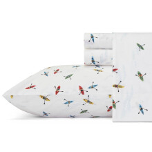 Ensemble de draps Queen en percale de coton blanc 200 fils