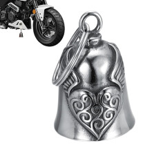 Motorradglocke mit Herzflügeldesign, 1 Stück
