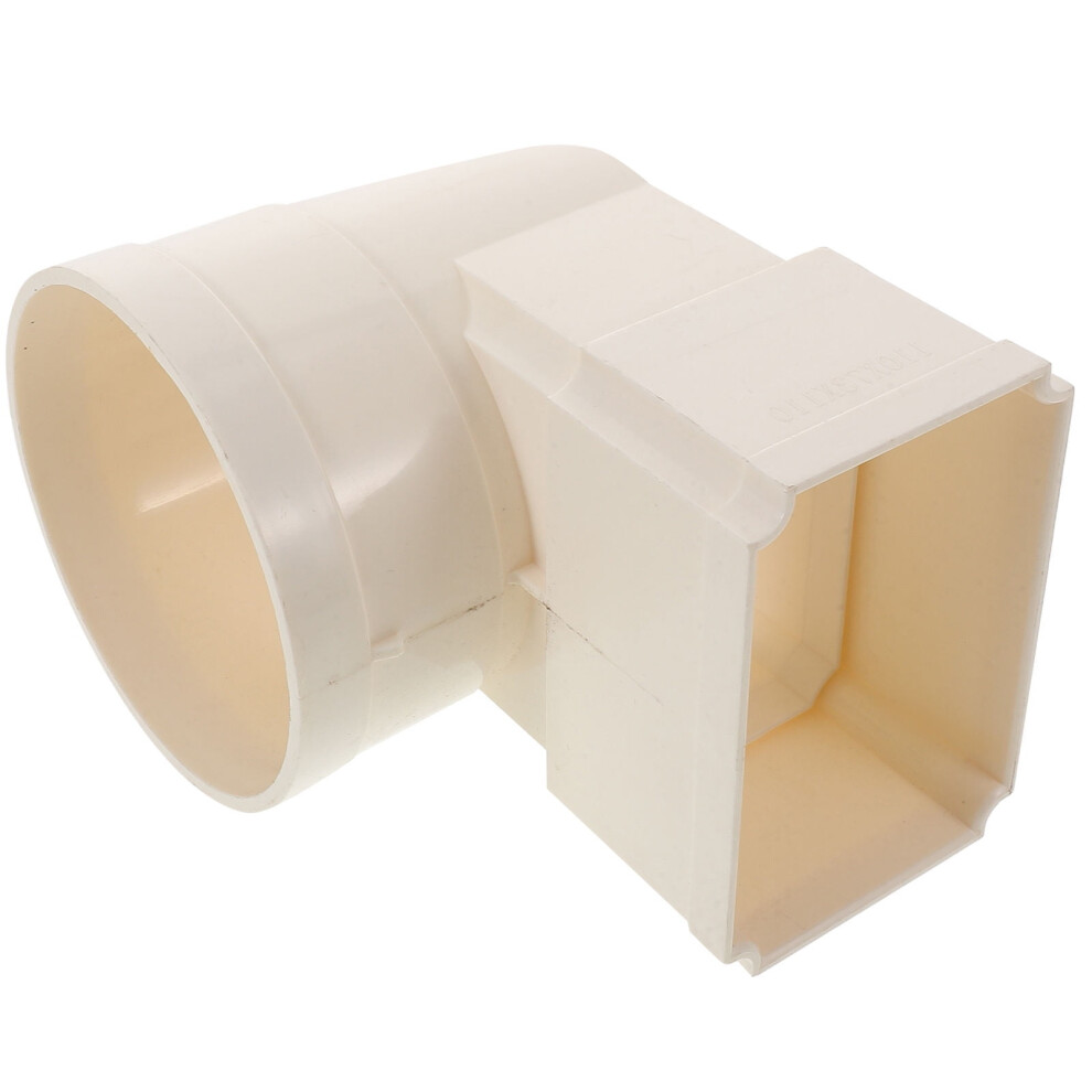 White Pvc Gutter Splash Block With Downspout Diverter 962029908098