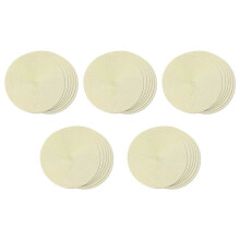 Round Braided Placemats Set of 30 Table Mats for Dining Tables Woven Washable Non-Slip Place Mats 15 Inch(Beige)