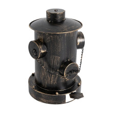 Retro Fire Hydrant Trash Can Bronze 12L Pedal Bin
