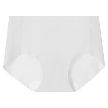 Panties for Women,High Waisted Briefs with Elongated Crotch Plus Size Belly Control and Breathable Comfort,Womens Underwear,White,L