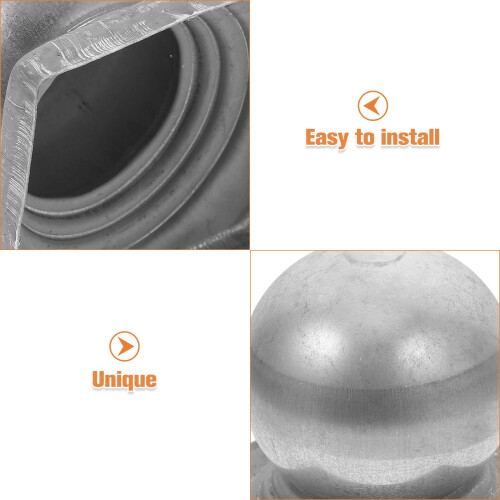 Metallkugelförmige Zaunpfostenkappe, 4er-Pack 2