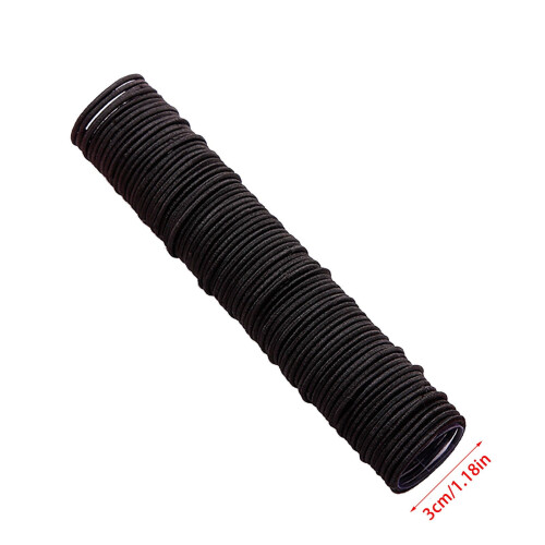 Hårbånd til fint hår til piger, 50 stk., 2 mm elastisk hestehale 2