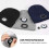 LED-Mütze Unisex USB-aufladbar 4-LED Winterstrickmütze 4