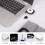 LED-Mütze Unisex USB-aufladbar 4-LED Winterstrickmütze 5