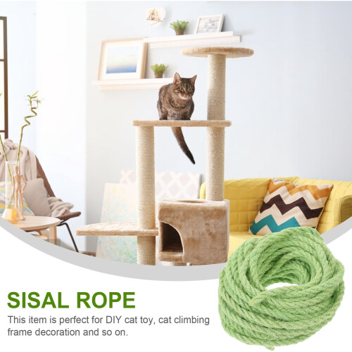 Katte sisal tau grønn 10 meter 2