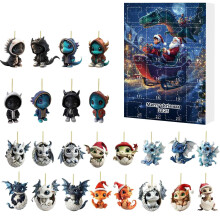 Dinosaur Christmas Countdown Calendar Advent Set 24 Pieces