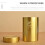 OUNONA runde Teedose mit Deckel, goldfarben 2