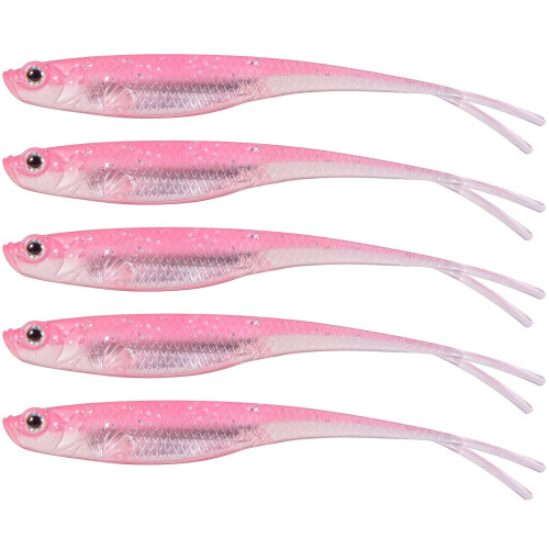 Artificial Floating Fishing Lure Bionic Forked Tail 5 pcs