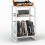 Vinyl Record Player Stand Rustic Brown 3-Tier 1