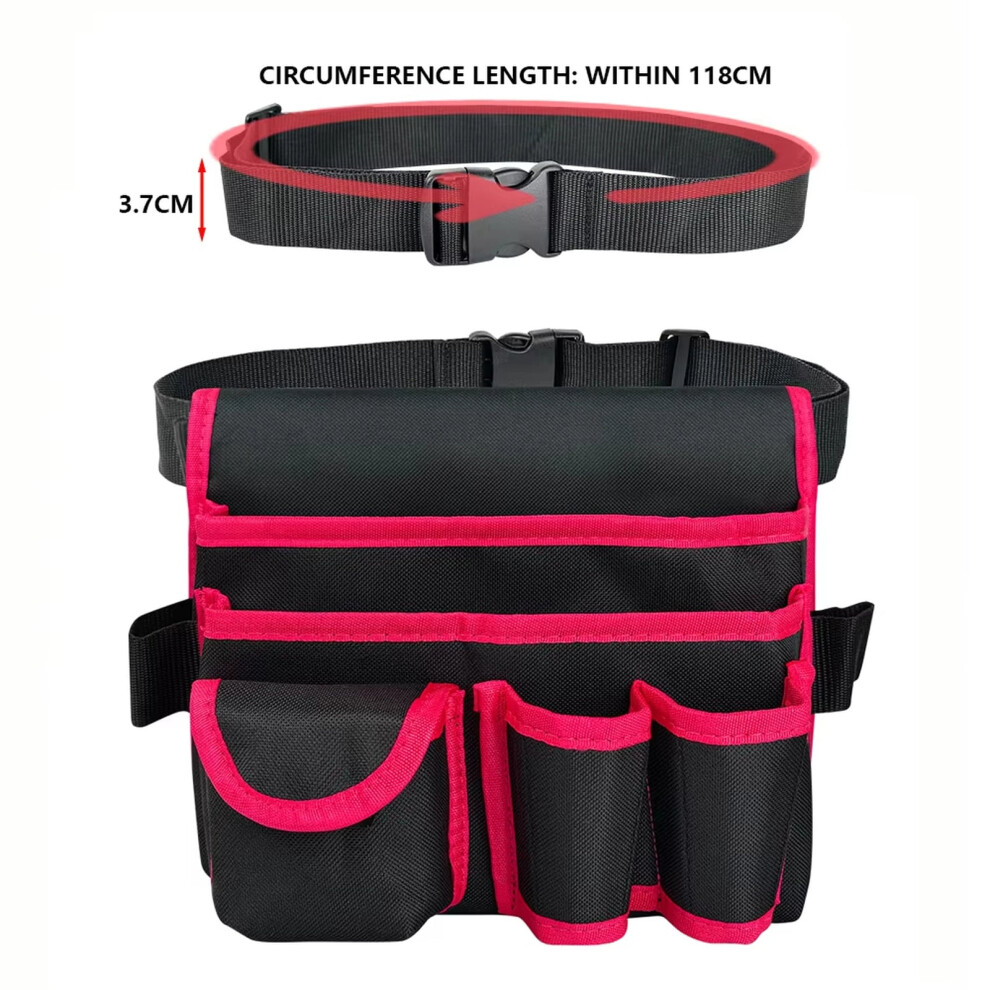 Tool Belt Pouch Lightweight Red Electrician Organizer 962029897101