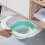 Folding Bidet for Women Portable Sitz Bath White Plastic 1 2
