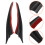 Black Front Spoiler Canards Universal 1 Pair 3