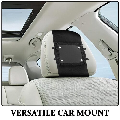 Car Headrest Mount Adjustable Tablet Holder for Back Seat 2