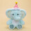 Elephant Plush Toy Soft Skin-Friendly 1 Piece 1