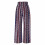 Calça feminina retrô de pernas largas com cintura alta e elástico. 5