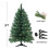 Okicoler pre-lit slim hinged Christmas tree with 350 warm 1