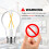Lâmpada LED Edison Vintage A19 E26 8W 800LM 5000K (Pacote com 24) 7