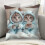 Set de perne cu imprimeu animal, material moale, 45x45 cm 1
