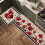 Keukenmatten set, antislip, absorberend, rood, polyester, 2 stuks 5
