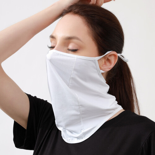 Ice Silk Hanging Ear Mask Breathable Thin Sun Protection