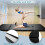 Folding Gymnastics Mat Black 4 ft x 8 ft x 2 in 3