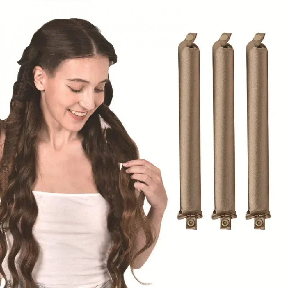 Heatless Hair Curler Satin Flexi Rods 12pcs